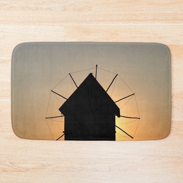 Item preview, Old windmill silhouette in Nessebar Bulgaria designed and sold by goceris.