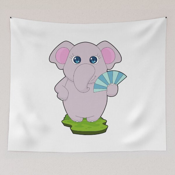 Item preview, Elephant Hand fan designed and sold by Snabdesign84.