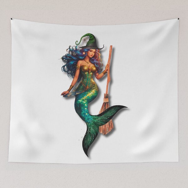Item preview, All Hallows Eve Mermaid Sea Witch designed and sold by SirenasWorld.