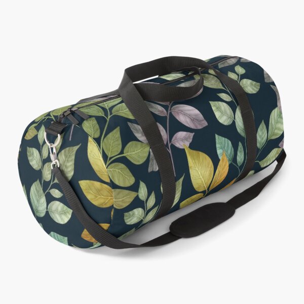 Item preview, Colorful autumn leaves. Fall foliage watercolor seamless pattern on dark background designed and sold by likapix.