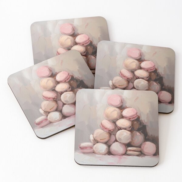 Item preview, Coquette aesthetic vintage painting of macaroons designed and sold by Coquette Art.