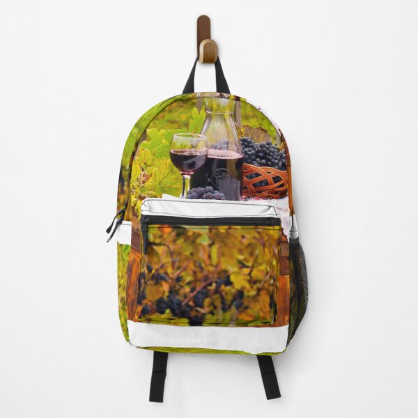 Item preview, Red wine and grape in vineyard autumn season designed and sold by goceris.