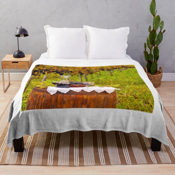 Item preview, Red wine and grape in vineyard autumn season designed and sold by goceris.