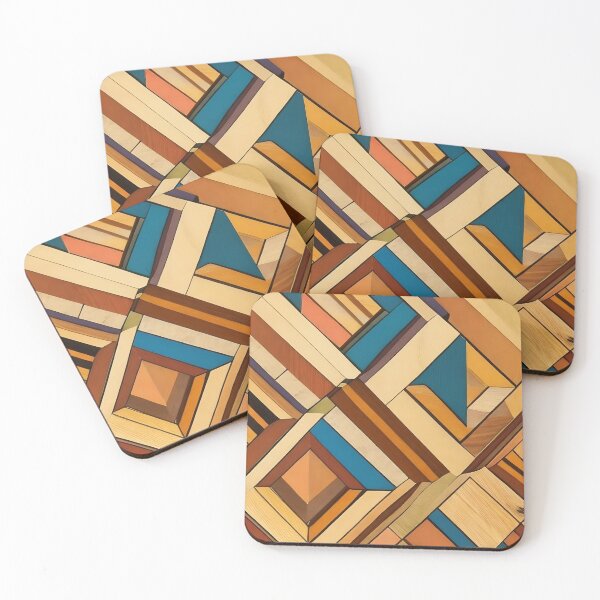 Item preview, Cubist Woodland Dreams - Geometric Patterns in Natural Elegance designed and sold by Freak-Scene.