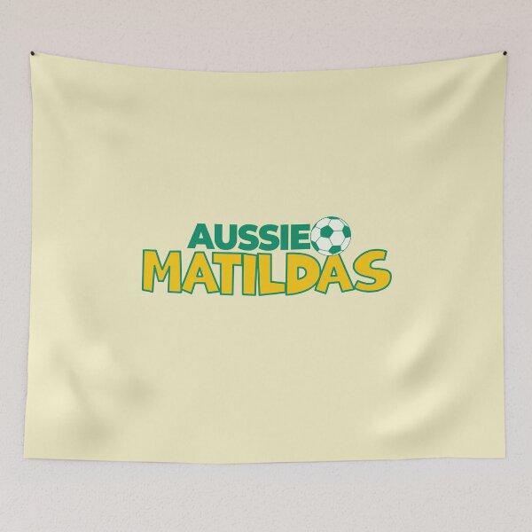 Item preview, Matildas Aussie Comic style - Woman Soccer World Cup 2023, Australian Womens Soccer/ Green and yellow designed and sold by SoloAutenica.