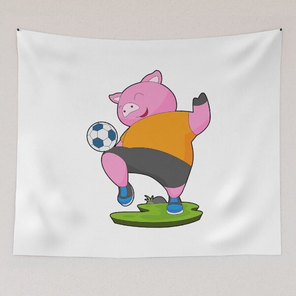 Item preview, Pig Soccer player Soccer designed and sold by Snabdesign84.