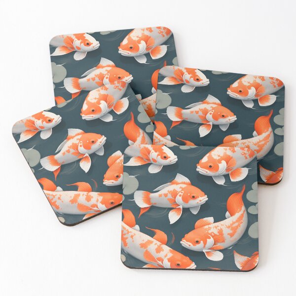 Artikelvorschau, Koi-Fische in einem Teich entworfen und verkauft von MindMapDesign.