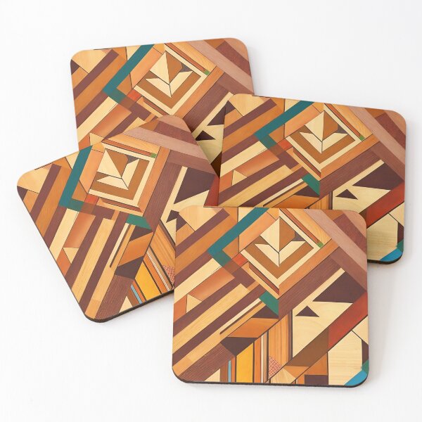 Item preview, Cubist Woodland Dreams ver.2 - Geometric Patterns in Natural Elegance designed and sold by Freak-Scene.