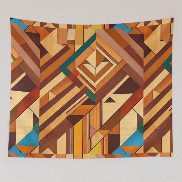 Item preview, Cubist Woodland Dreams ver.2 - Geometric Patterns in Natural Elegance designed and sold by Freak-Scene.