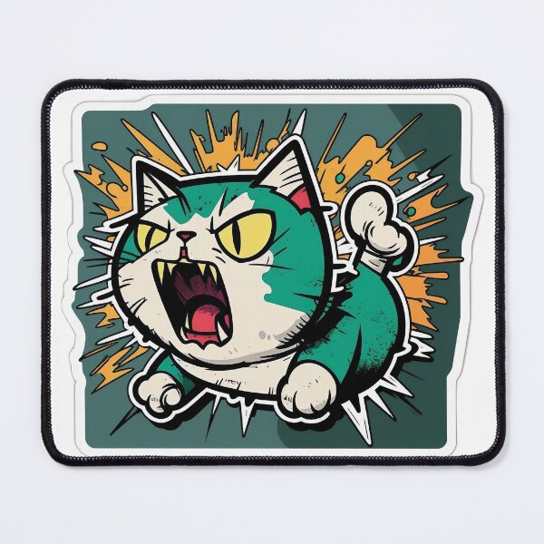 Item preview, Angry Cat Chaos: Kitten-style cartoon fury designed and sold by Elitekampfei.