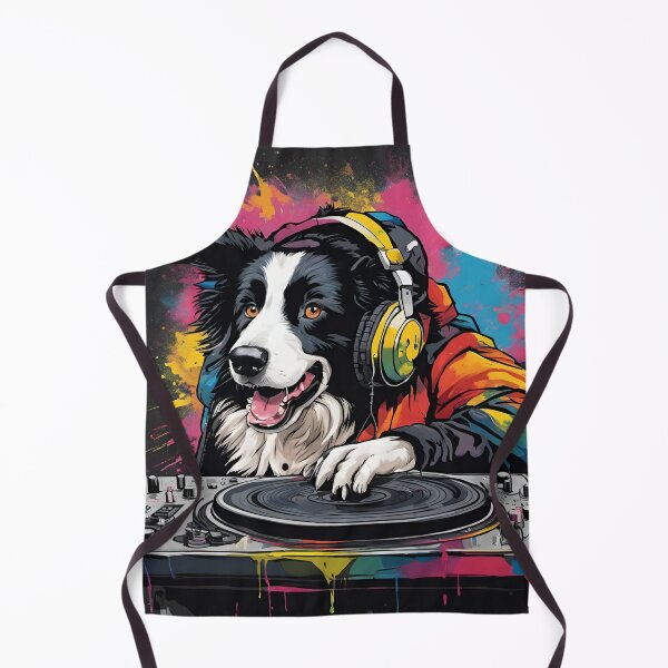 Item preview, Border Collie Sheep Dog DJ Mixing Decks designed and sold by Ameiva-Apparel.
