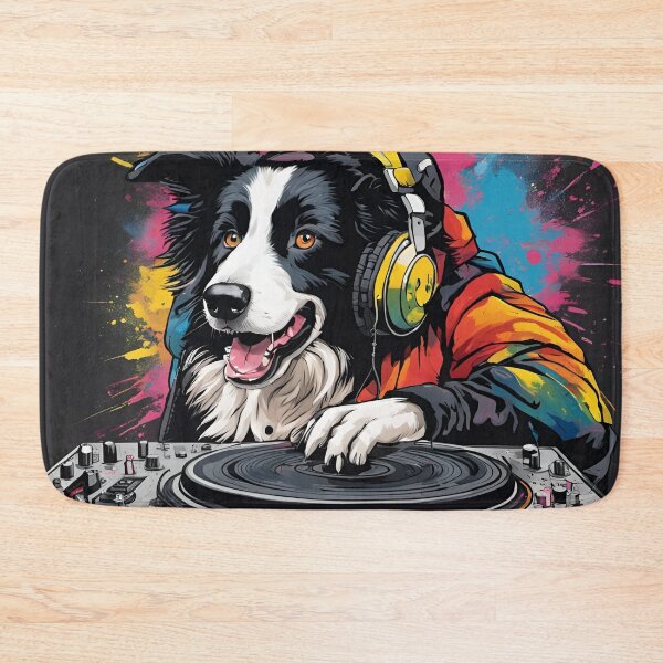 Item preview, Border Collie Sheep Dog DJ Mixing Decks designed and sold by Ameiva-Apparel.