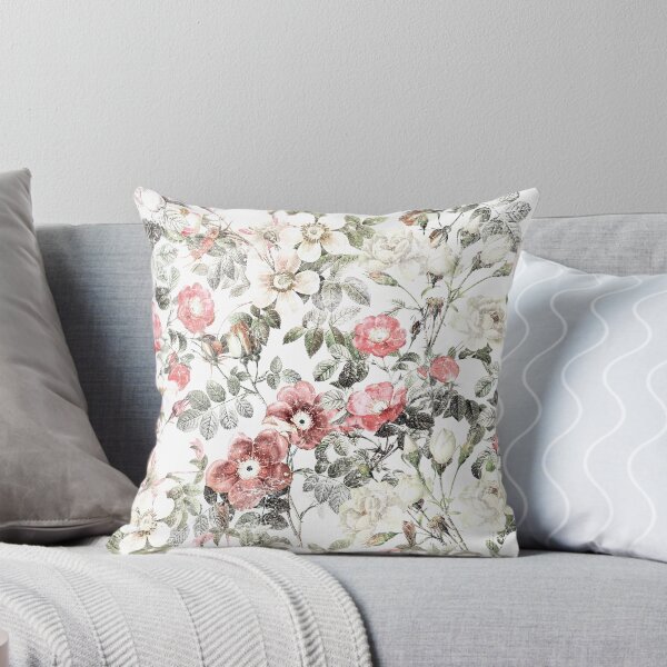 Aperçu de l'œuvre floral, aquarelles, rose, fleur vintage, fleurs sauvages, jardin de fleurs créée et vendue par mintdiamond21.