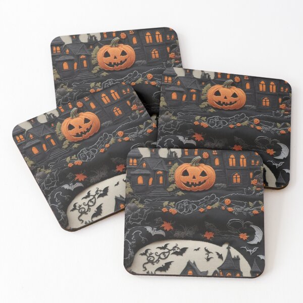 Item preview, Halloween Pumpkins Scary Mansion designed and sold by Marcee Duggar.