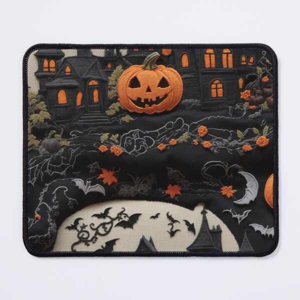 Item preview, Halloween Pumpkins Scary Mansion designed and sold by Marcee Duggar.