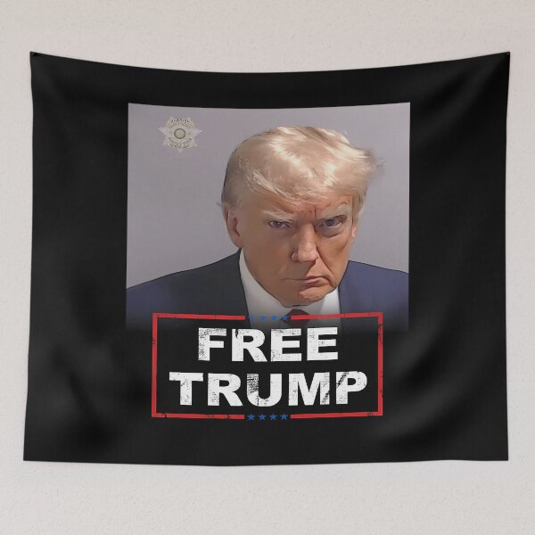 Item preview, Official 2024 Merch, Trump Mugshot Gear, Donald Trump Merch, #FREETRUMP designed and sold by ClothesRevolut.