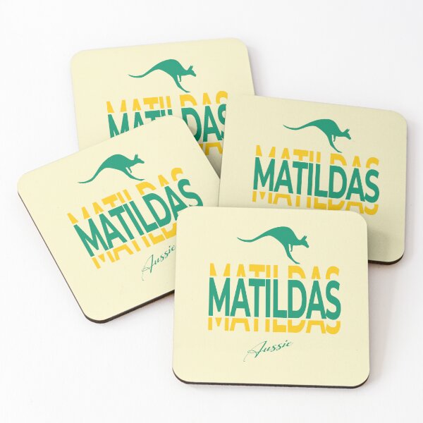 Item preview, Matildas Aussie Retro style Kangaroo - Woman Soccer World Cup 2023, Australian Womens Soccer/ Green and yellow designed and sold by SoloAutenica.