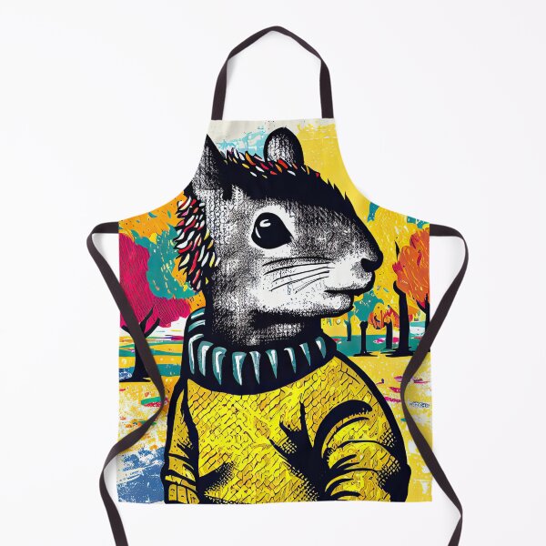 Item preview, Stylish Squirrel in Autumn Park designed and sold by pocketart2023.