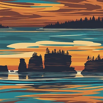 Artwork thumbnail, Pictured Rocks by MindFrank