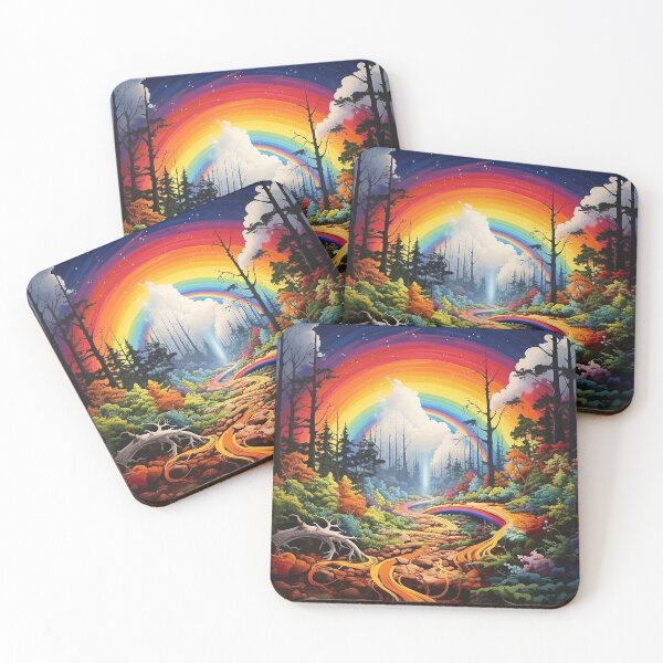 Item preview, Enchanted harmony: rainbow colors in the fairytale forest designed and sold by darkfantasy-atk.