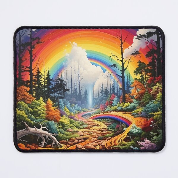Item preview, Enchanted harmony: rainbow colors in the fairytale forest designed and sold by darkfantasy-atk.