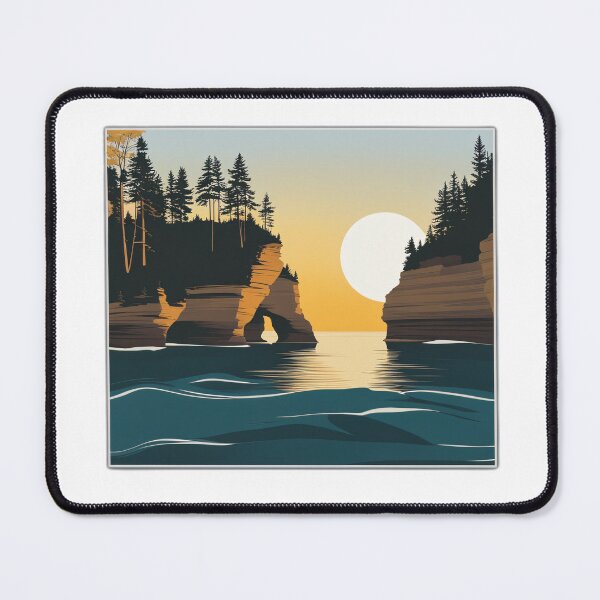 Item preview, Pictured Rocks Sticker designed and sold by MindFrank.