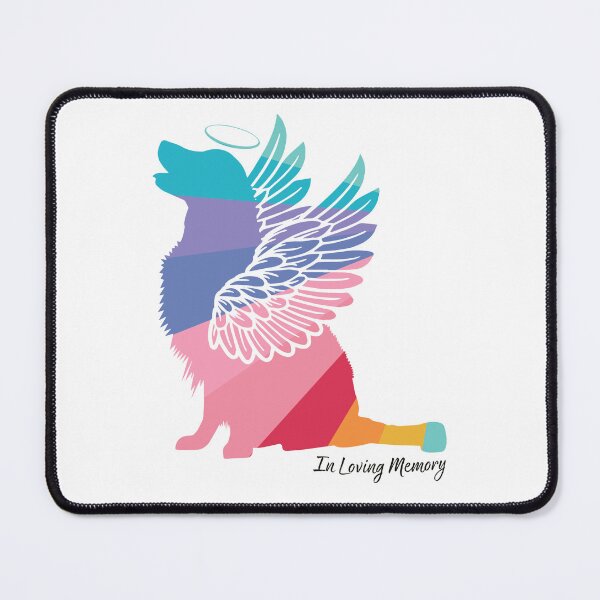 Item preview, Golden Retriever Angel Wings Rainbow Bridge Pet Loss keepsakes designed and sold by ElizInspires.