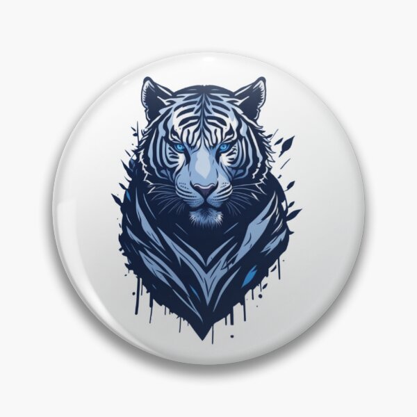 Artikelvorschau, Weißer Tiger im Vektorstil-Logo entworfen und verkauft von NordicBadger.