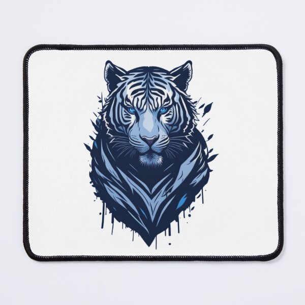 Artikelvorschau, Weißer Tiger im Vektorstil-Logo entworfen und verkauft von NordicBadger.