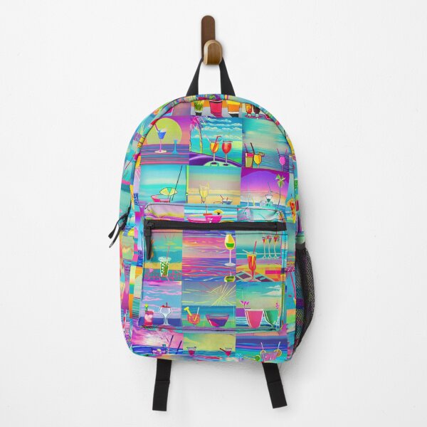 Item preview, 80s style colorful tiles Coctails on the beach designed and sold by JaReVa.