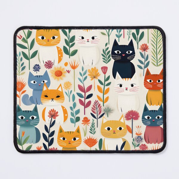 Item preview, Modern Cat Pattern designed and sold by Sophisticas.