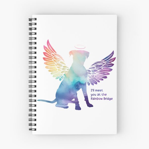 Item preview, Boxer Angel Wings Rainbow Bridge Pet Loss keepsakes designed and sold by ElizInspires.