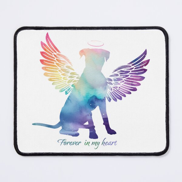 Item preview, Boxer Angel Wings Rainbow Bridge Pet Loss keepsakes designed and sold by ElizInspires.