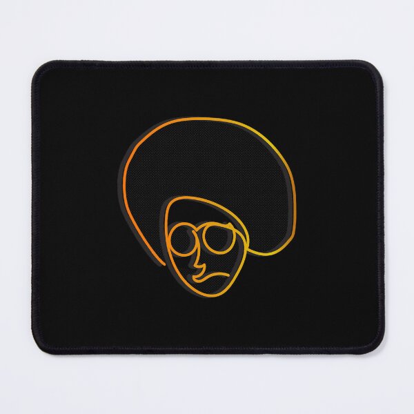 Item preview, Afro man with glasses line art designed and sold by Mateookennedy.