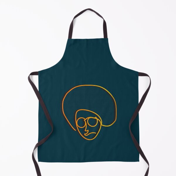 Item preview, Afro man with glasses line art designed and sold by Mateookennedy.
