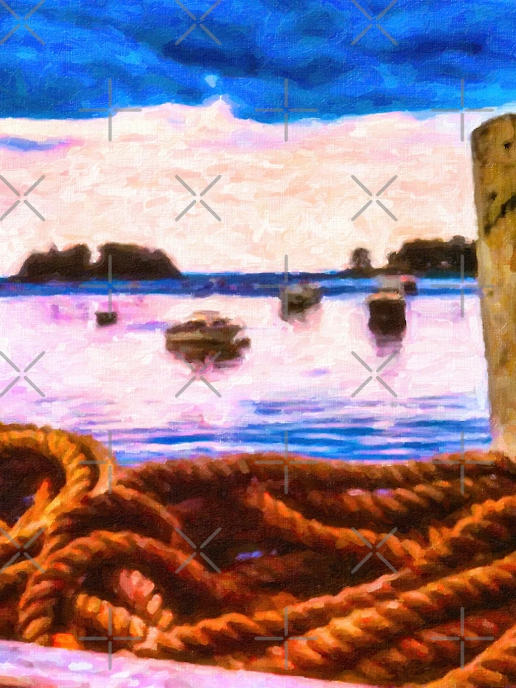 Thumbnail 5 of 5, A-Line Dress, Sea Rope designed and sold by Glenburn Graphics.