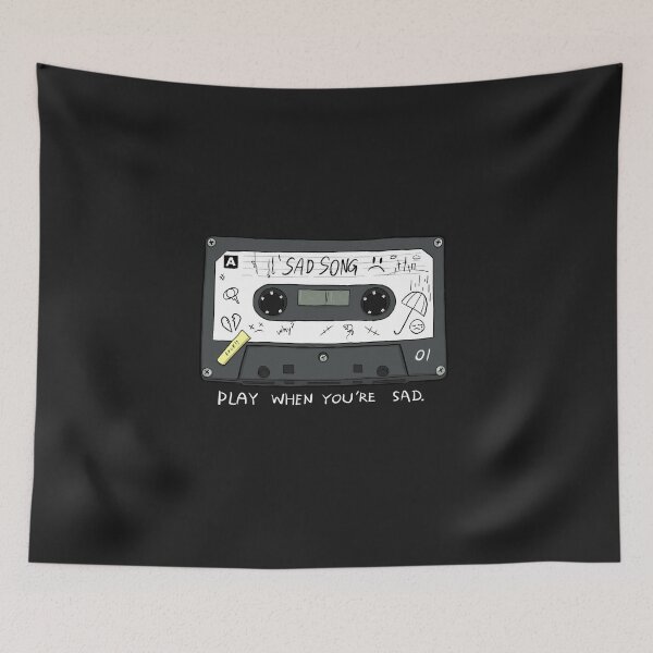 Item preview, Vintage Cassette Tape Sad Song  T-shirt designed and sold by KITOBAEBOYZ.