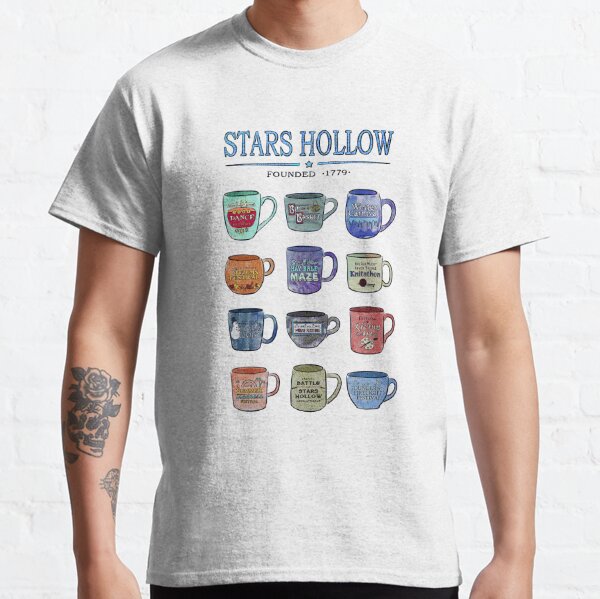 Gilmore Coffee Girl Girls Mugs of Stars Hollow Événements annuels Luke’s Diner T-shirt classique