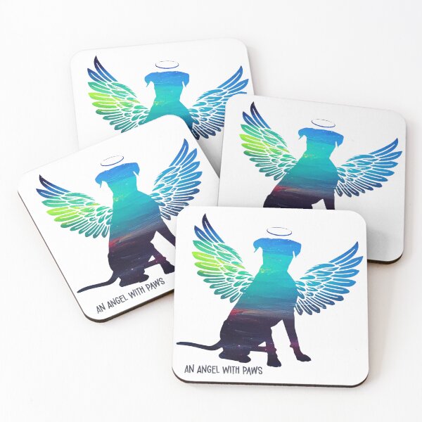 Item preview, Boxer Angel Wings Rainbow Bridge Pet Loss keepsakes designed and sold by ElizInspires.