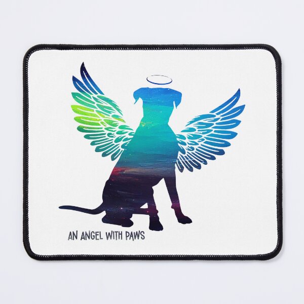Item preview, Boxer Angel Wings Rainbow Bridge Pet Loss keepsakes designed and sold by ElizInspires.