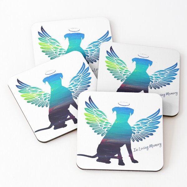 Item preview, Boxer Angel Wings Rainbow Bridge Pet Loss keepsakes designed and sold by ElizInspires.