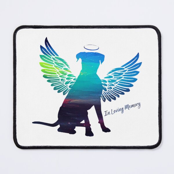 Item preview, Boxer Angel Wings Rainbow Bridge Pet Loss keepsakes designed and sold by ElizInspires.