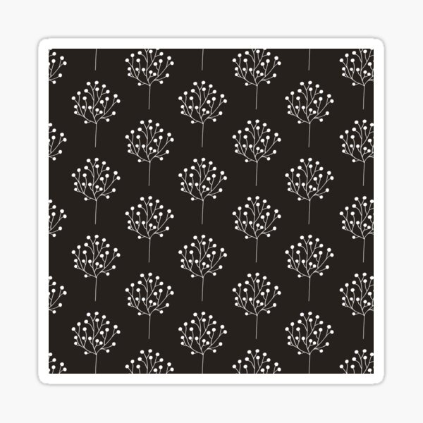Item preview, Autumn Glow Black & White Botanical Trees designed and sold by Nicola-Rowe.