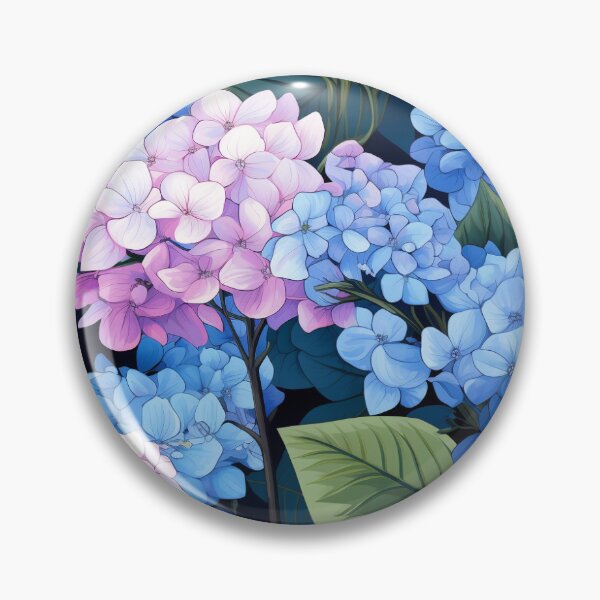 Item preview, Japanese Hydrangea Pattern designed and sold by PrintsyPattern.