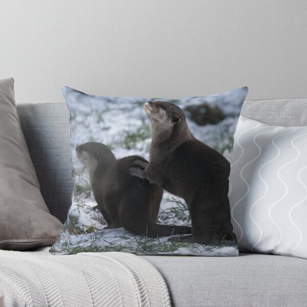 Item preview, Otters In The Snow designed and sold by rawshutterbug.