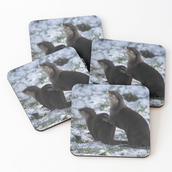 Item preview, Otters In The Snow designed and sold by rawshutterbug.