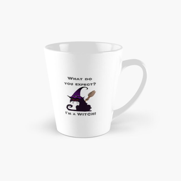 Item preview, What do you expect? I'm a Witch - Black Cat in Witch Hat Holding Broom designed and sold by WinterTempest.