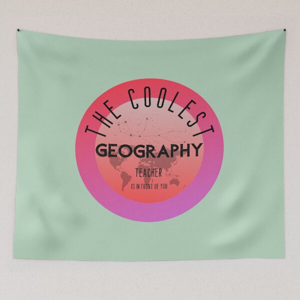 Item preview, The coolest geography teacher, Teacher Day designed and sold by ArtiDann.