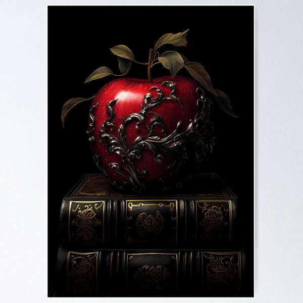 Item preview, The forbidden apple dark academia gothic cottagecore decor designed and sold by Mehak  Khan.