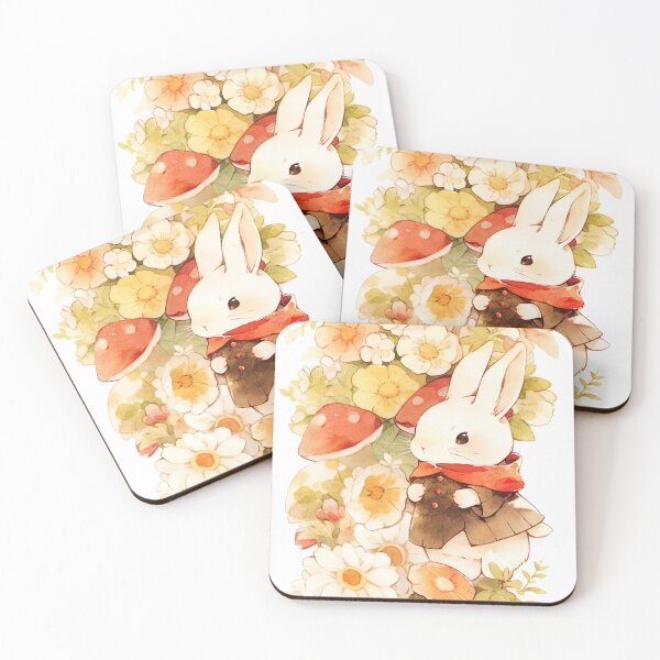 Item preview, Mushroom Bunny designed and sold by TheThreePixels.